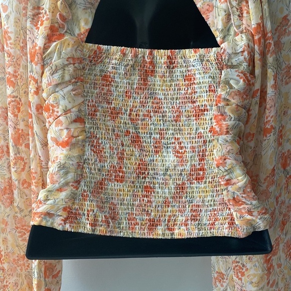 Free People Mabel Print Spring Combo Top Size X-Small - Picture 8 of 10